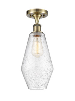 Ballston One Light Semi-Flush Mount in Antique Brass (405|516-1C-AB-G654-7)