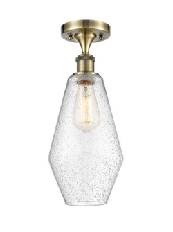Ballston LED Semi-Flush Mount in Antique Brass (405|516-1C-AB-G654-7-LED)