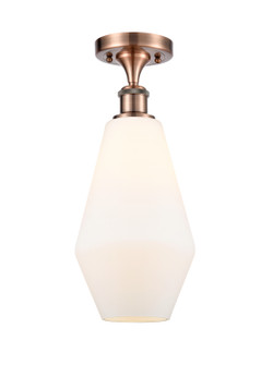 Ballston One Light Semi-Flush Mount in Antique Copper (405|516-1C-AC-G651-7)