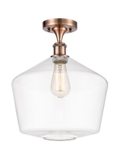 Ballston LED Semi-Flush Mount in Antique Copper (405|516-1C-AC-G652-12-LED)