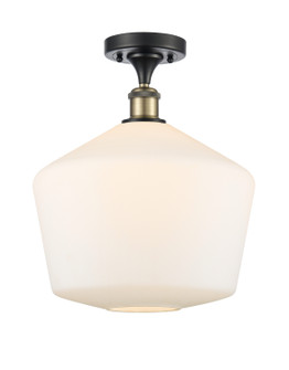 Ballston One Light Semi-Flush Mount in Black Antique Brass (405|516-1C-BAB-G651-12)