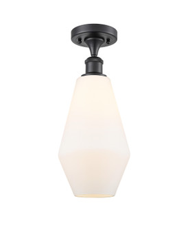 Ballston One Light Semi-Flush Mount in Matte Black (405|516-1C-BK-G651-7)