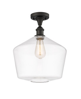 Ballston One Light Semi-Flush Mount in Oil Rubbed Bronze (405|516-1C-OB-G652-12)