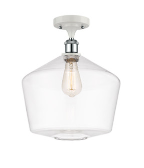 Ballston LED Semi-Flush Mount in White Polished Chrome (405|516-1C-WPC-G652-12-LED)