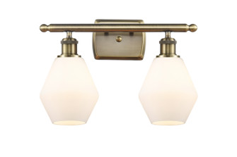 Ballston Two Light Bath Vanity in Antique Brass (405|516-2W-AB-G651-6)