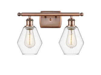 Ballston Two Light Bath Vanity in Antique Copper (405|516-2W-AC-G652-6)