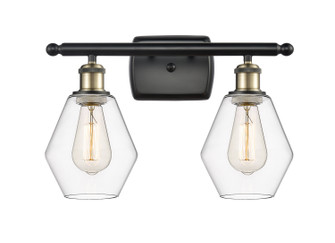 Ballston Two Light Bath Vanity in Black Antique Brass (405|516-2W-BAB-G652-6)