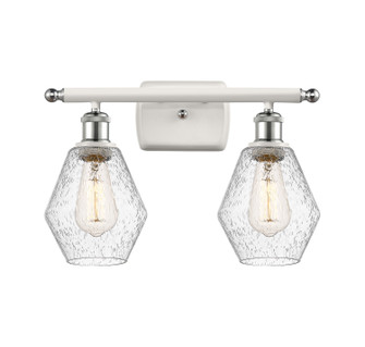 Ballston Two Light Bath Vanity in White Polished Chrome (405|516-2W-WPC-G654-6)