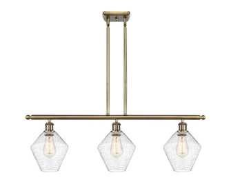 Ballston Three Light Island Pendant in Antique Brass (405|516-3I-AB-G654-8)