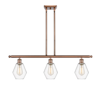Ballston Three Light Island Pendant in Antique Copper (405|516-3I-AC-G652-6)