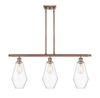 Ballston Three Light Island Pendant in Antique Copper (405|516-3I-AC-G652-7)