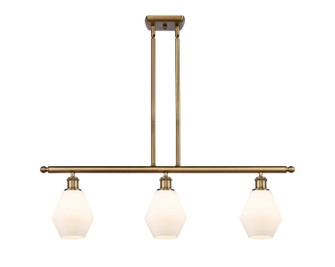 Ballston Three Light Island Pendant in Brushed Brass (405|516-3I-BB-G651-6)