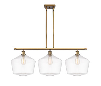 Ballston Three Light Island Pendant in Brushed Brass (405|516-3I-BB-G652-12)