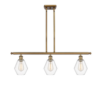 Ballston Three Light Island Pendant in Brushed Brass (405|516-3I-BB-G652-6)