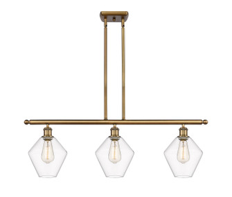Ballston Three Light Island Pendant in Brushed Brass (405|516-3I-BB-G652-8)