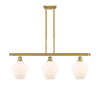 Ballston Three Light Island Pendant in Satin Gold (405|516-3I-SG-G651-8)