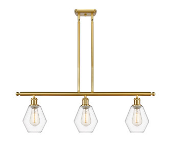 Ballston Three Light Island Pendant in Satin Gold (405|516-3I-SG-G652-6)