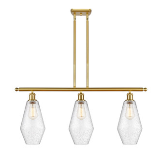 Ballston Three Light Island Pendant in Satin Gold (405|516-3I-SG-G654-7)