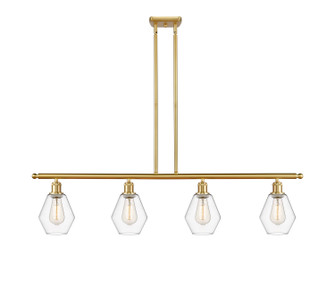Ballston Four Light Island Pendant in Satin Gold (405|516-4I-SG-G652-6)