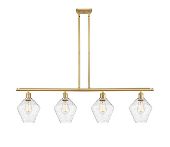 Ballston Four Light Island Pendant in Satin Gold (405|516-4I-SG-G654-8)