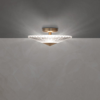 Origami LED Semi-Flush Mount in Aged Brass (53|S7216-700H)