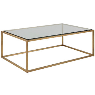 Bravura Coffee Table in Brushed Gold Leaf (52|25195)