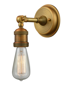 Bare Bulb One Light Wall Sconce in Brushed Brass (405|202BP-BB)