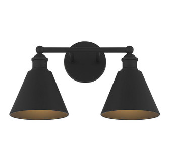 Two Light Bathroom Vanity in Matte Black (446|M80063MBK)