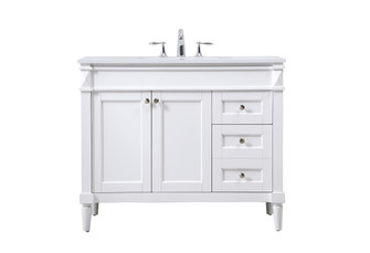 Bennett Single Bathroom Vanity in white (173|VF31842WH)