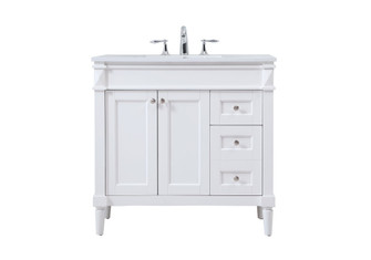 Bennett Single Bathroom Vanity in White (173|VF31836WH)