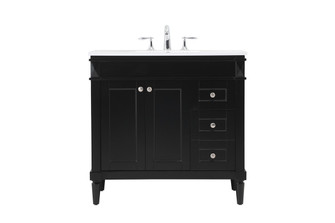 Bennett Single Bathroom Vanity in black (173|VF31836BK)