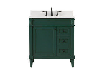 Bennett Single Bathroom Vanity in green (173|VF31832GN-BS)