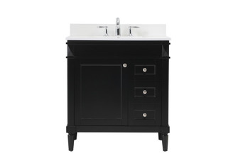 Bennett Single Bathroom Vanity in black (173|VF31832BK-BS)