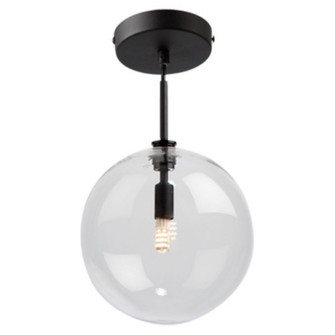 Pinpoint One Light Semi-Flush Mount in Black (78|SC13190BK)