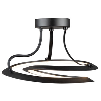 Ara LED Semi-Flush Mount in Black (78|AC7676BK)