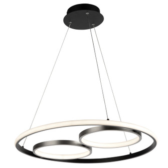 Gemini LED Pendant in Black, Nickel (78|AC6671NB)