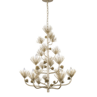 Pinion Nine Light Chandelier in Zen Gold (137|365C09ZG)