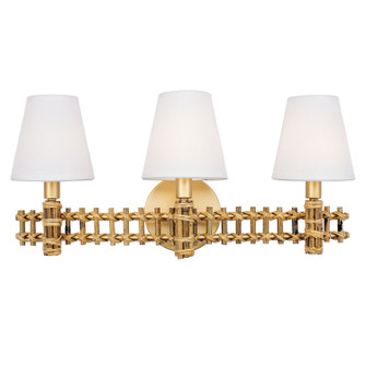 Nevis Three Light Bath in French Gold (137|360B03FG)