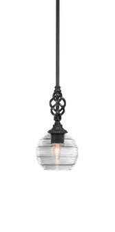 Eleganté One Light Mini Pendant in Matte Black (200|80-MB-5110)