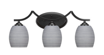 Zilo Three Light Bath Bar in Matte Black (200|553-MB-4022)