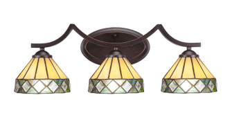 Zilo Three Light Bathroom Lighting in Dark Granite (200|553-DG-9405)