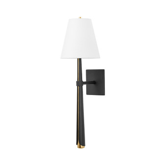 Esmeralda One Light Wall Sconce in Vintage Gold Leaf/Textured Black (68|405-01-VGL/TBK)