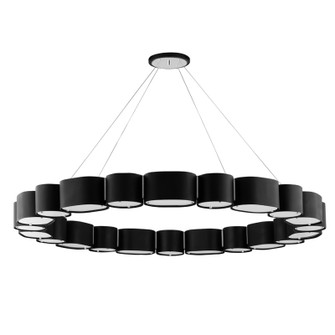 Opal 22 Light Chandelier in Soft Black/Stainless Steel (68|393-50-SBK/SS)