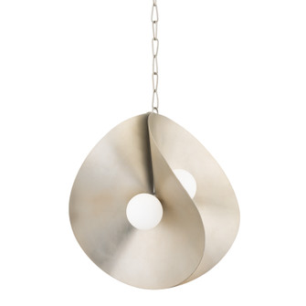 Peony Four Light Pendant in Warm Silver Leaf (68|330-24-WSL)