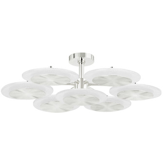 Topaz LED Semi Flush Mount in Polished Nickel (68|328-38-PN)