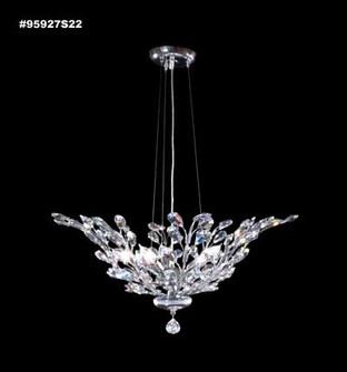 Florale Five Light Pendant in Silver (64|95927S22)