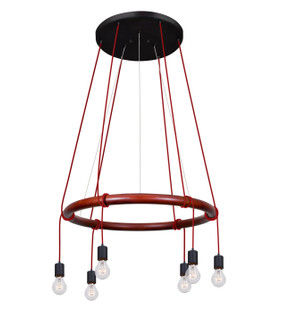 Cirque Six Light Pendant (74|CIRQUE-120V-RD)