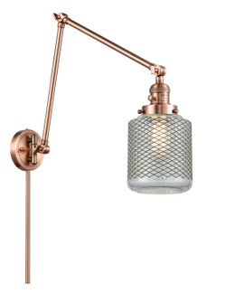 Franklin Restoration LED Swing Arm Lamp in Antique Copper (405|238-AC-G262-LED)