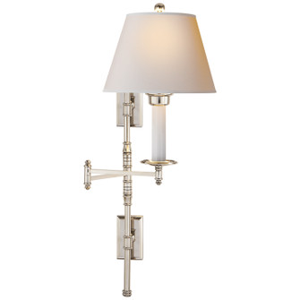 Dorchester Swing Arm One Light Swing Arm Wall Sconce in Polished Nickel (268|CHD 5102PN-SC)