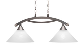 Bow Two Light Island Pendant in Brushed Nickel (200|872-BN-2121)